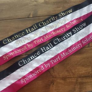3 tier horse sash